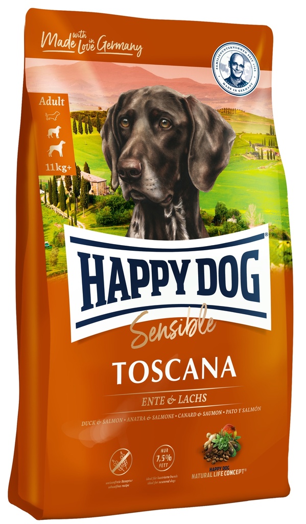 HAPPY DOG SENSIBLE TOSCANA 4 Kg.