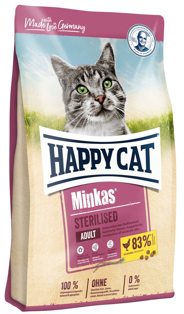 HAPPY CAT MINKAS STERILISED ADULT 1,5 KG