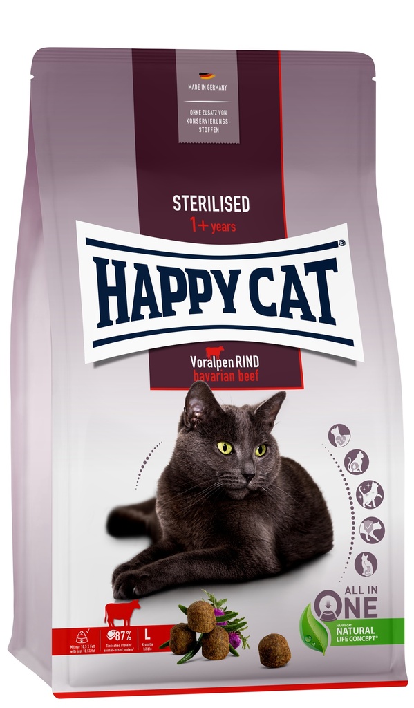 HAPPY CAT STERILISED TERNERA 4 Kg.