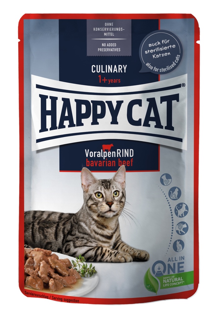 [4001967141276] HAPPY CAT POUCH CULINARY TERNERA 85gr