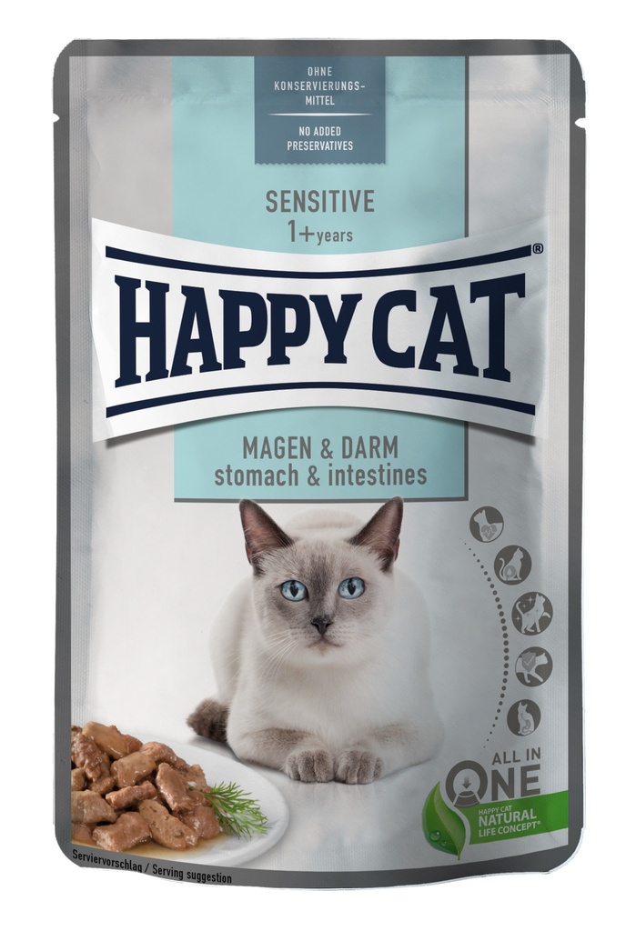 [4001967141351] HAPPY CAT POUCH SENSITIVE ESTOMAGO E INTESTINO 85gr