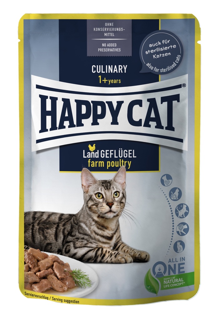 [4001967173048] POUCH HAPPY CAT CULINARY POLLO 85 gr.
