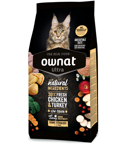 OWNAT ULTRA CAT YOUNG STERILIZED 3 Kg.