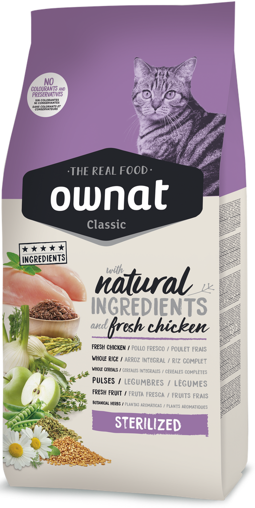 [8429037016969] OWNAT CAT CLASSIC STERILIZED 15 Kg.